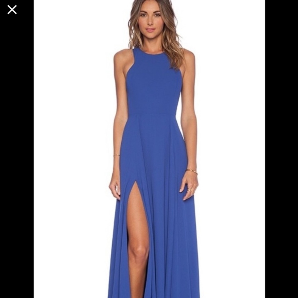 Naven Siren Maxi Dress Royal Vegas Blue